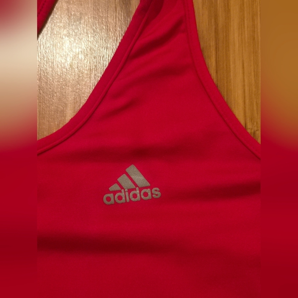Adidas Hot Pink Racerback Performance Tank - Picture 2 of 8